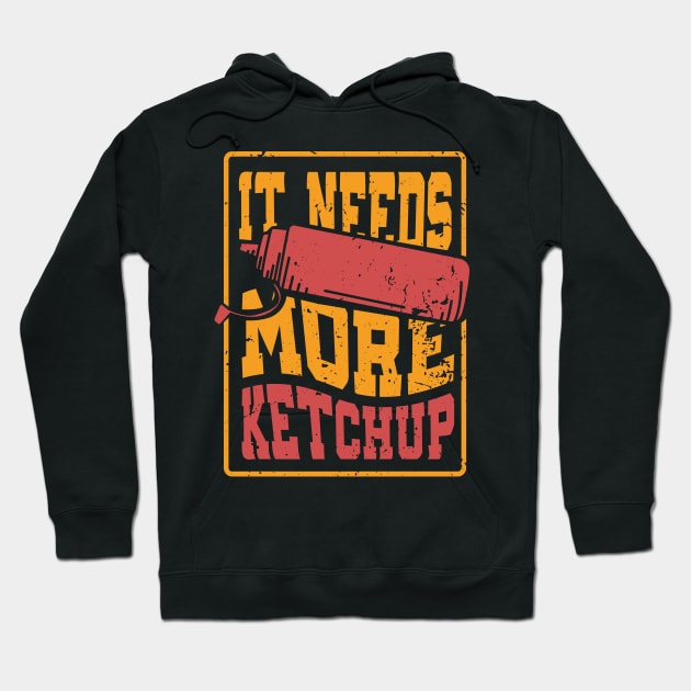 Ketchup Lover Retro Hoodie by Design Seventytwo